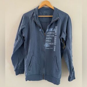 Disney Blue Zip-Up Alaskan Cruise Jacket